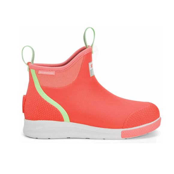 XTRATUF Womens Ankle Deck Boot Sport US 10 EU 42 Orange Coral Waterproof NIB - Picture 1 of 14